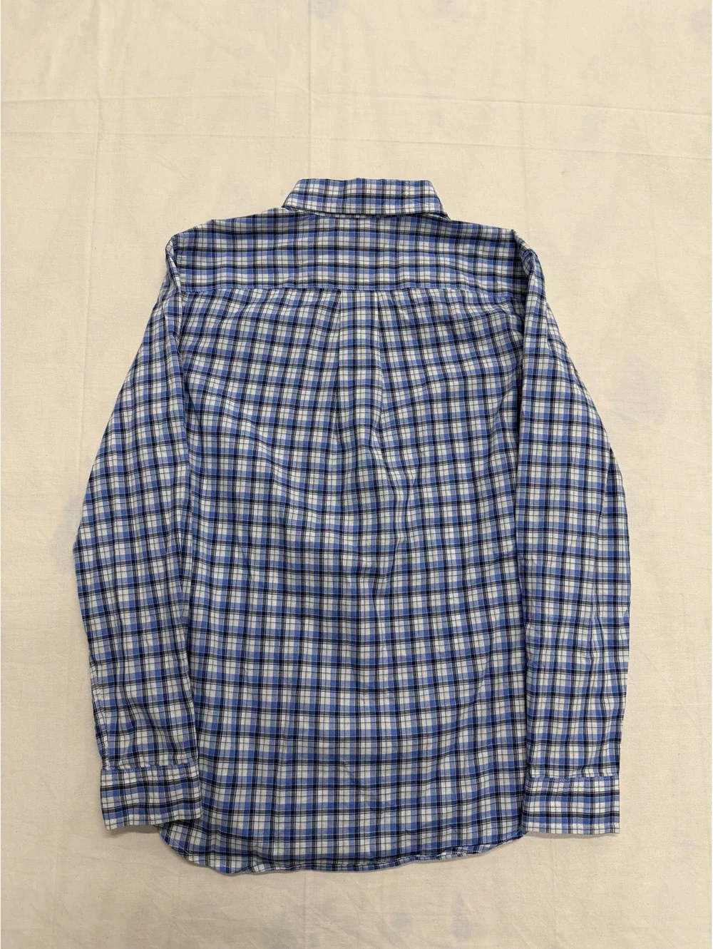 Polo Ralph Lauren Boys Blue Plaid Button-Down Shirt Large